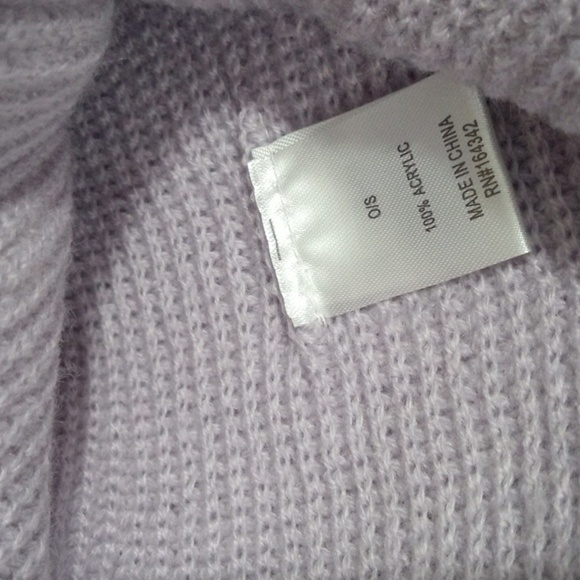 MOSSIMO LAVENDER RIBBED BEANIE HAT SIZE OS NWT - Picture 4 of 4